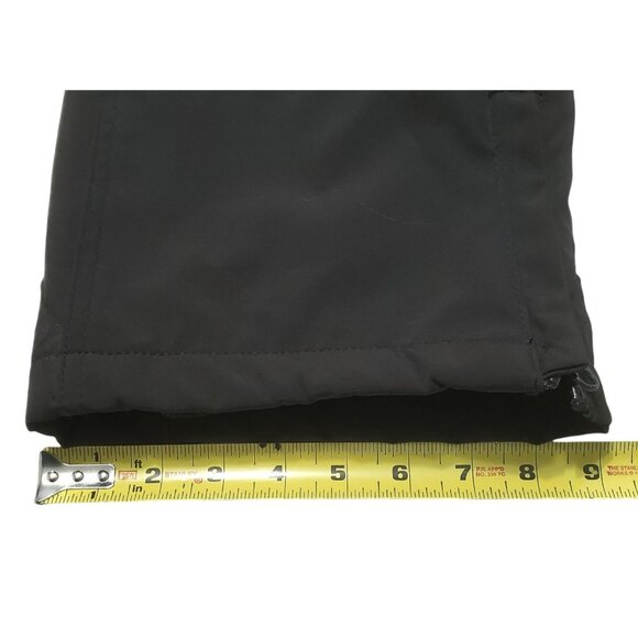 Gerry Snowboard Pants Snow Ski Black Fleece Lined Gaiters Cargo Stretch Mens M - Picture 11 of 15